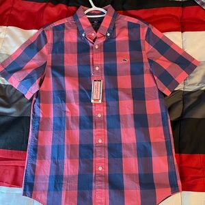 button up short sleeve vineyard vines shirt